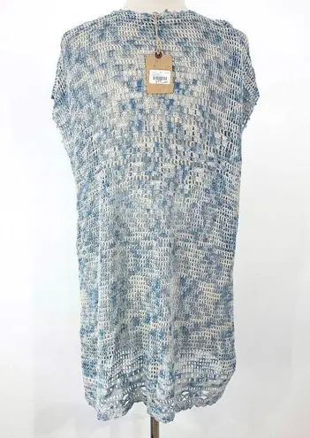 Faherty  crochet 100% Bambu tunic top