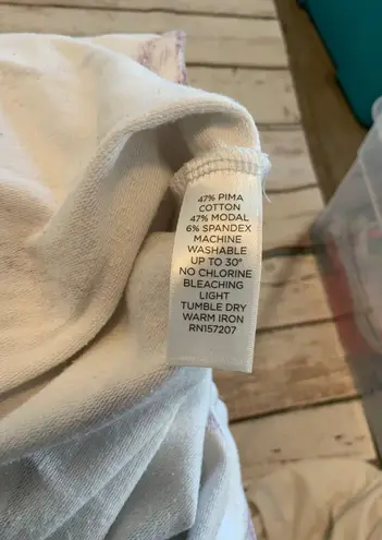 Peach Gym.Work.Play Tie Dye Sweatshirt