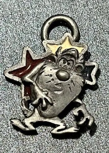 Vintage 1996 Tasmanian Devil Starline charm Warner Bros Space Jam Stars