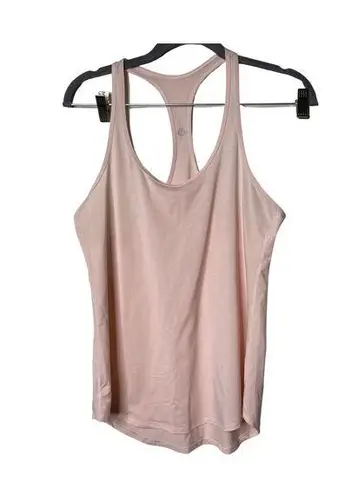 Lululemon  cream blush racer back woven tank sz 4