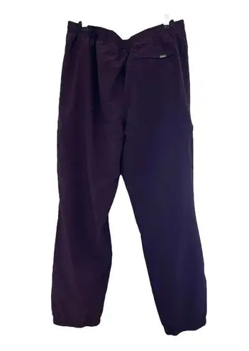 Eddie Bauer  Pants Women's 14 Purple Nylon Joggers Fleece Lined Outdoors Ladies