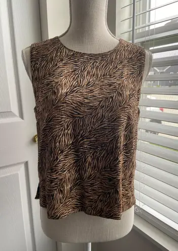 Pendleton Vintage Tiger Print Floral Tank Top & Skirt Matching Set