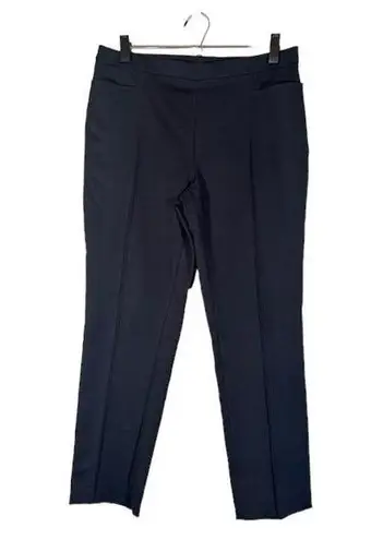 Akris Punto Black Cotton Blend Plain Dressy Slacks Trousers Pants Women Sz 10