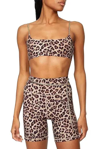 We Wore What Leopard Chain Biker Shorts