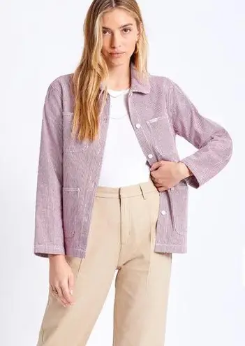 NWT Brixton new with tags DETROIT ROUND COLLAR CHORE COAT Red Size L