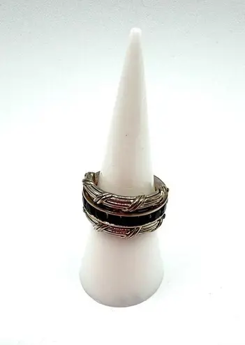 PETER THOMAS ROTH White Topaz,Black Spinel
Reversible Ring in Sterling Silver