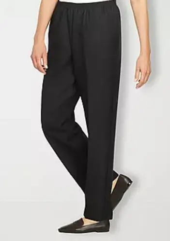 Alfred Dunner Petite Alfred Dunner Classics Womens Mid Rise Straight Pull-On Pants