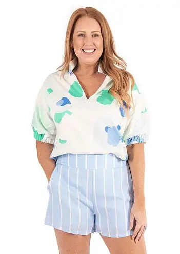 Emily McCarthy Hampton Stripe Everyday Shorts Size L