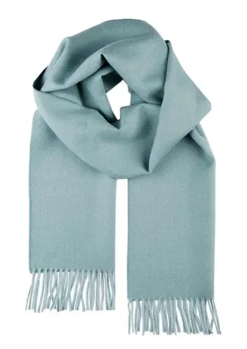 💙💖 NWT Shupaca 100% Baby Alpaca Wool Scarf in Sea Glass Blue