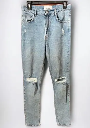 Reformation  High & Skinny Distressed Jeans in Miami Destroyed Size 28