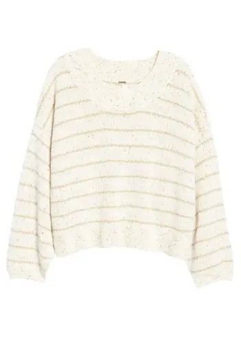 Free People Oversized Striped Sweater