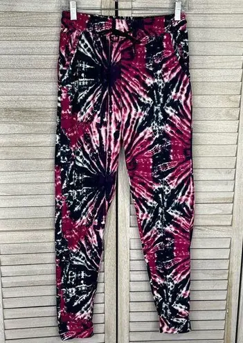 Tie Dye Lounge/Pajama Pants Navy/Magenta