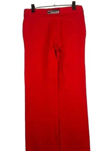 Puma  1948 Red Wide Leg Lightweight Casual Golf Pants Women Sz M