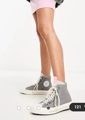 Converse NIB  Chuck 70 Sneakers in Gray and Pink Women’s Sz 5.5