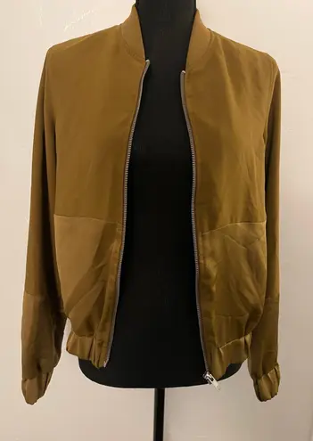 Forever 21 Satin Bomber Jacket