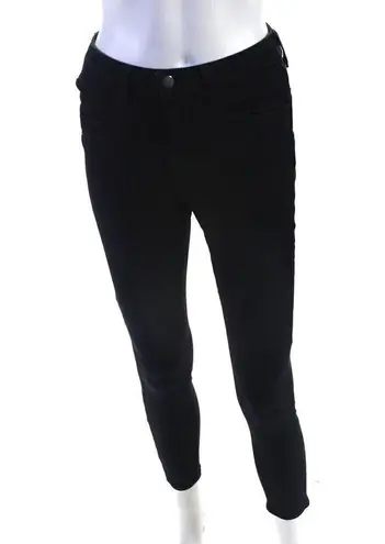 L'Agence Womens Zipper Fly Margot High Rise Skinny Jeans Black Size 26 NEW