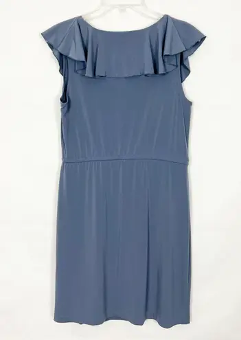 Daisy Fuentes Ruffle Blue Dress