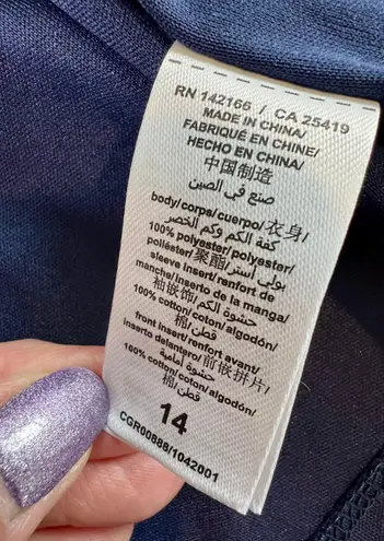 Ella Moss NWT Blue Chiffon Embellished Lace Romper sz 14