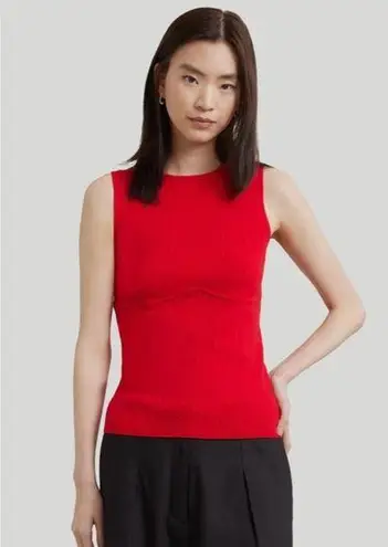 Modern Citizen Cecily Contour Sweater Tank in Red 1X