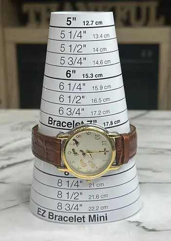 Footprints It Was Then That I Carried You Watch Genuine Leather Band Brown