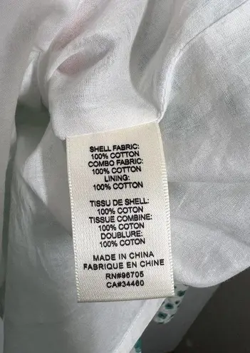 Rebecca Taylor Emerald Daisy Print Ruffle Hem Dress