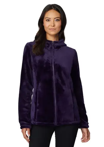 32 Degrees Heat 32 Degrees Women's Luxe Fur Hooded Full Zip Sweater Plum Purple Size Small