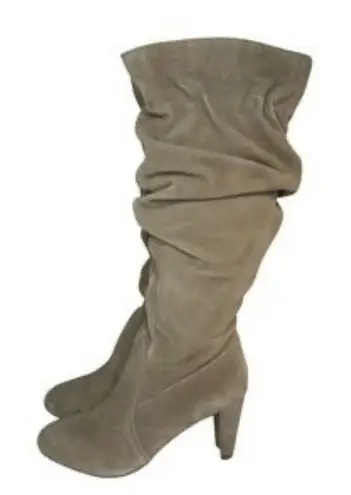 Women’s Hot in Hollywood Size 7 Faux Suede Dark Brown Knee High Boots