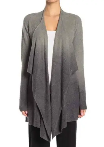 Barefoot Dreams CozyChic Lite Ombre Calypso Wrap Cardigan Loden Carbon L/XL NWT