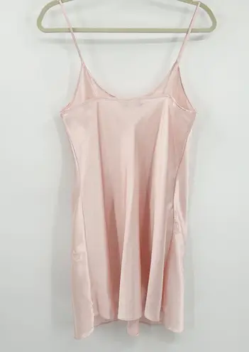 Private Luxuries Womens Vintage Y2K Coquette Floral Embroidered Slip Dress Small Pink