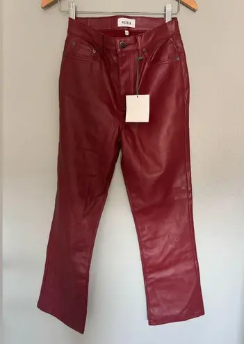 Pistola Burgundy Lennon Carmine High Rise Crop Women's Bootcut Pants | Size 26