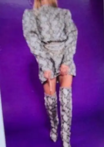 Andamane "BAYLEE" SNAKESKIN JACQUARD MINI Sz L NWT