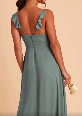 Birdy Grey Buddy Grey Adelle chiffon Sea glass Bridesmaid Dress 