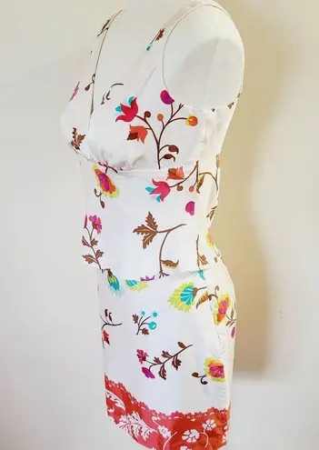 Neiman Marcus Nicole Miller Collection silk skirt set size 4