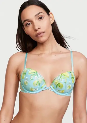 Victoria's Secret  Lightly-Lined Lemon Embroidery Demi Bra Size 32C NWOT - Image 1
