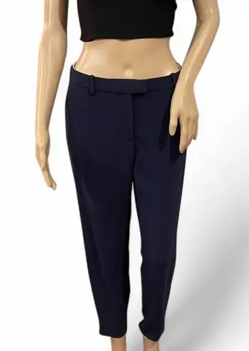 Altuzarra Italy Women’s Flat Front Navy Blue Trousers Ankle Size 8/31Wx27L
