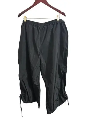 Bryn Walker Side-Ruched Pant Plus Size 3X Memory Crunch Black New USA