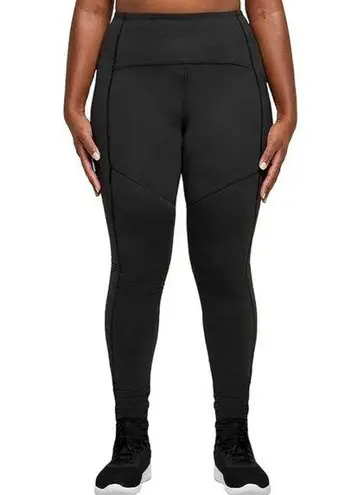 Thinx Black Moderate Period Absorbent Side Pocket Athletic Leggings L Size L