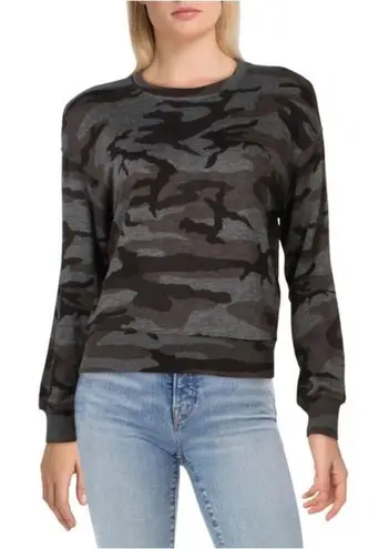 Rails Ramona Iron Camo Print Gray Black Sweatshirt Pullover Top Women’s Size XS