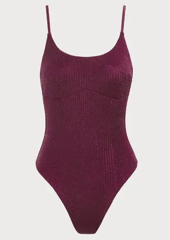 Berlook Burgundy Geometric Backless One