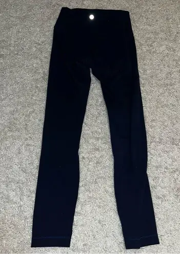 Lululemon true navy wunder train 25” leggings size 4