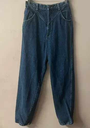 Vintage 100% Cotton Dark Wash Blue Western