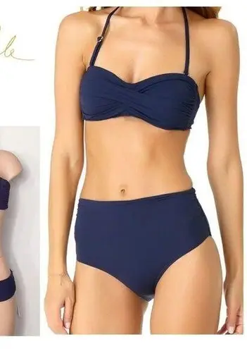 Anne cole  multi-way navy bikini. S/XS. NWT