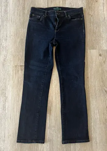 Ralph Lauren Womens Lauren  Dark Jeans Classic Straight - 10