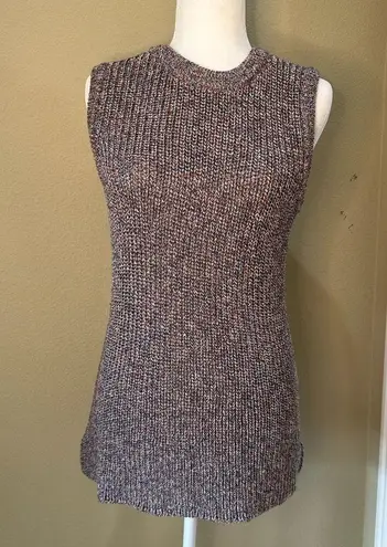 Ella Moss ELLDA MOSS Crew Neck Chunky Knit Sweater Tank Tunic - size medium