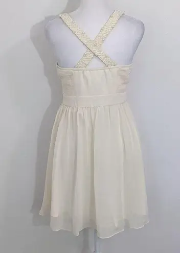 Minuet Ivory Homecoming Dress NWT Size Small Cream Formal Mini Dress