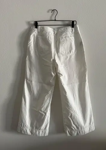 Ralph Lauren Wide Leg 100% Cotton Pants 8 White