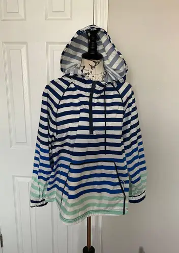 Hunter Striped Print Hoodie Hood Oversized Crop 