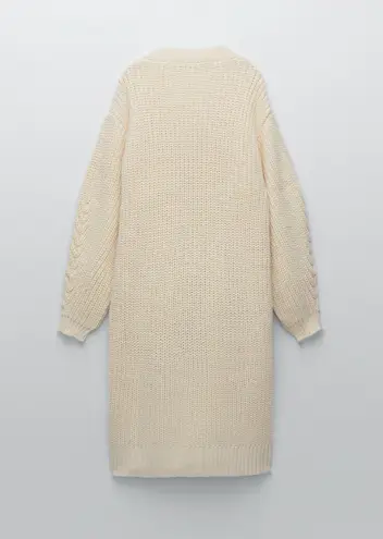 ZARA Chunky Wrap Front Knit Cardigan