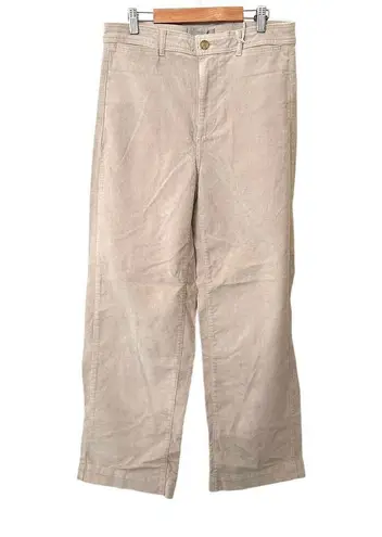 Everlane  Corduroy Wide Leg Pant Cotton Pant Light Beige NWT Sz 8