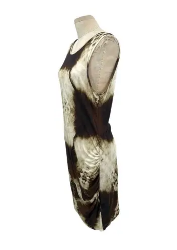 Haute Hippie  Brown X-Ray Tie-Dye Print Tank Dress Size Large